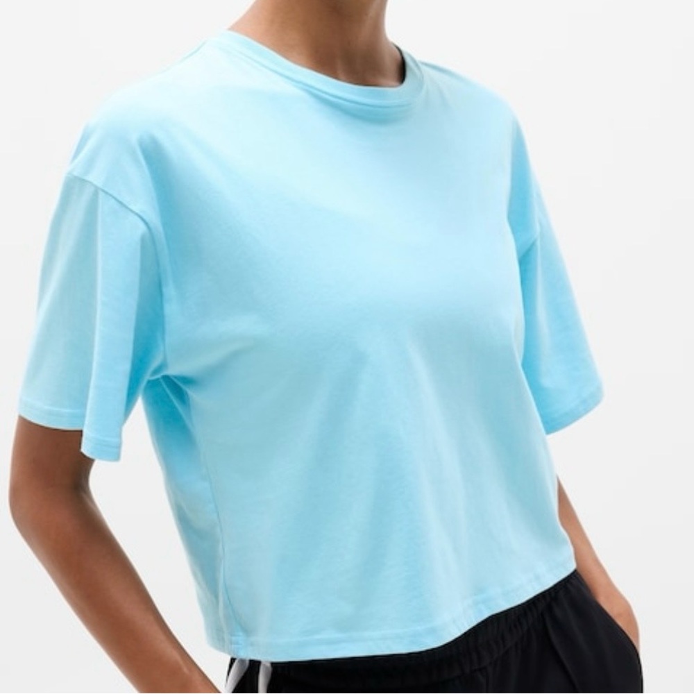 NWT Athleta True Cotton Crop Tee